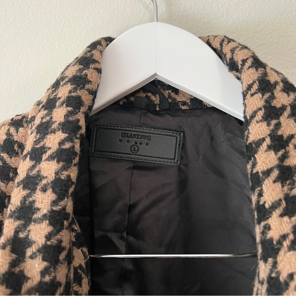 BlankNYC Book Club Houndstooth Blazer Women L Academia Preppy Businesswoman - Picture 10 of 11